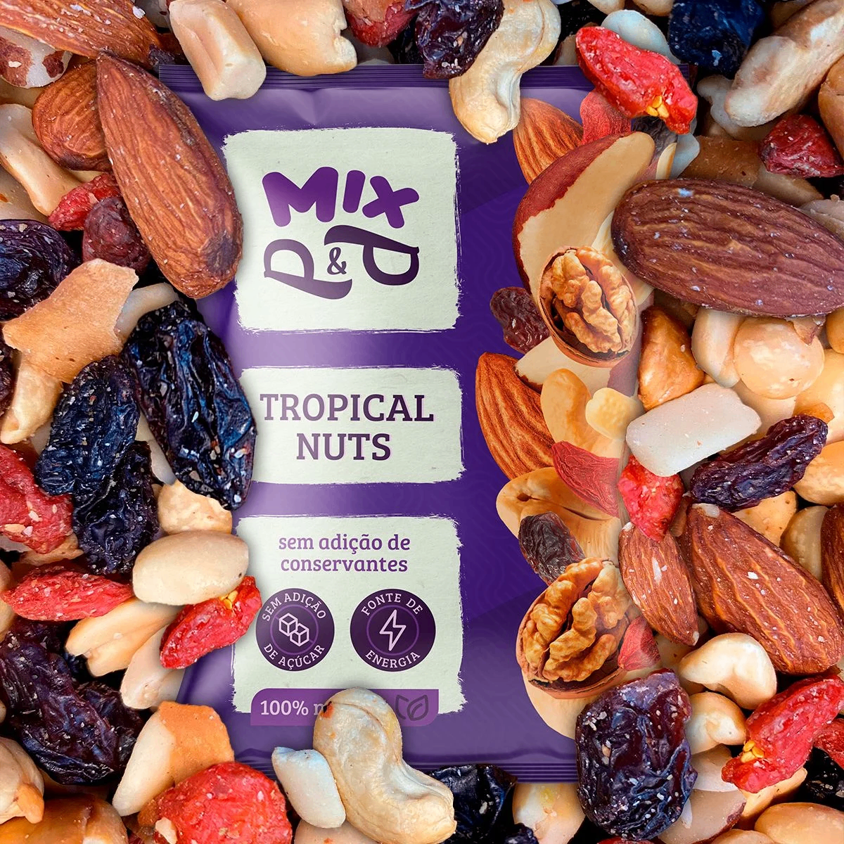 Kit com 2 pacotes de 1kg do Mix Tropical Nuts - vista 3